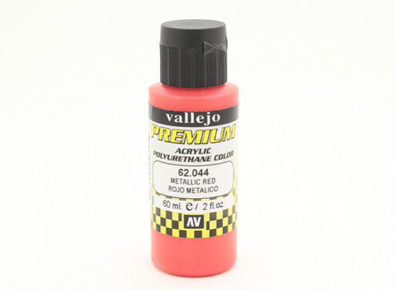 Vallejo Premium Color Acrylic Paint - Metallic Red (60ml) 62.044