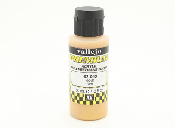 Vallejo Premium Color Acrylic Paint - Gold (60ml) 62.049