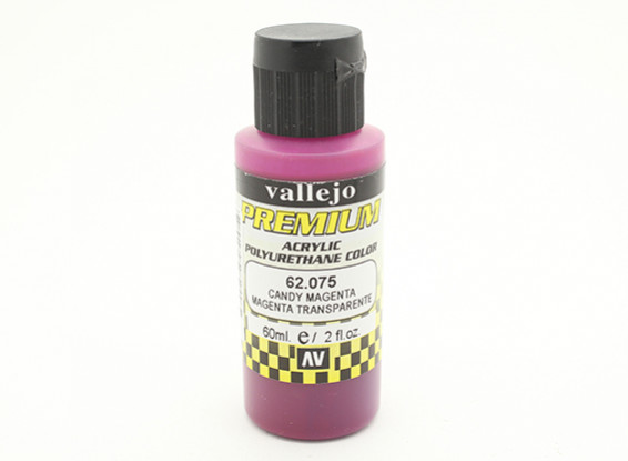 Vallejo Premium Color Acrylic Paint  - Candy Magenta (60ml) 62.075