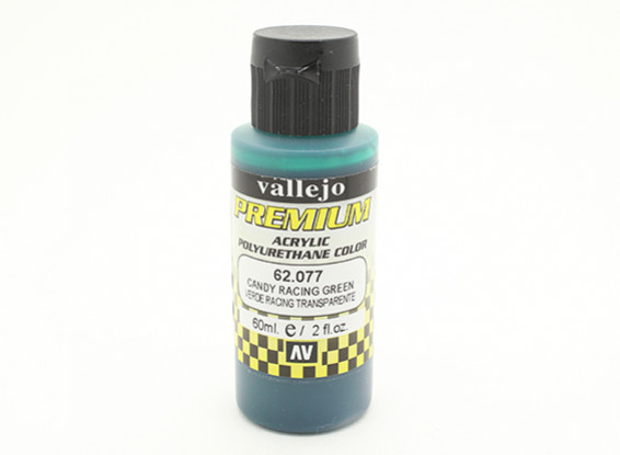 Vallejo Premium Color Acrylic Paint - Candy Racing Green (60ml) 62.077