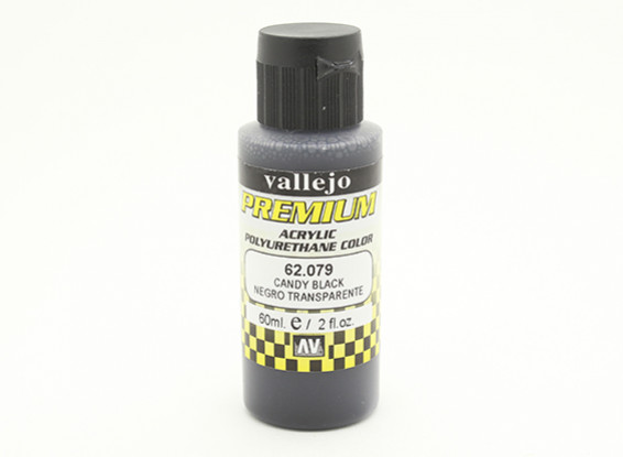 Vallejo Premium Color Acrylic Paint - Candy Black (60ml) 62.079