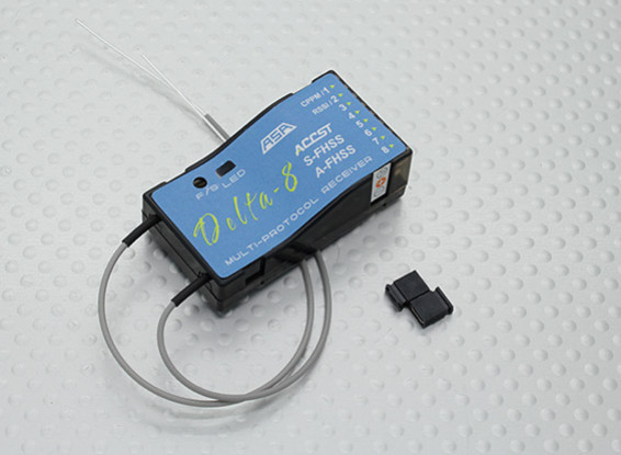 FrSky Delta 8 2.4Ghz 8CH Multi-Brand Receiver D8/V8 Futaba S-FHSS/FHSS Hitec AFHSS Compatible