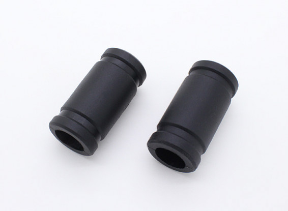 Silicon Exhaust Connector pipes W24xL48mm black 2pcs