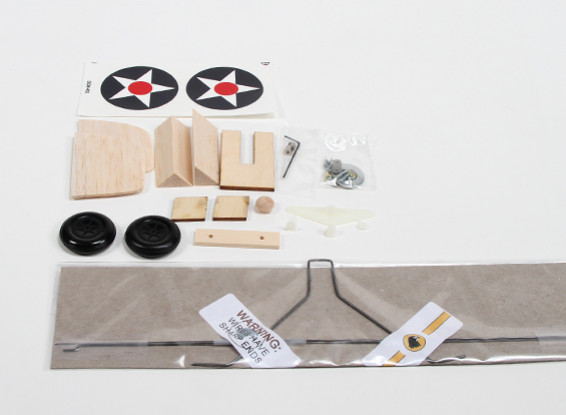 Control Line Balsa Kit Black Hawk Models Trainer PT-19 Control Line Balsa 584mm (Kit)
