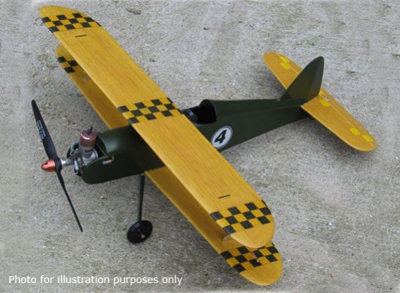 Control Line Balsa Kit Black Hawk Models Night Hawk Control Line Bi-plane Balsa 508mm (Kit)