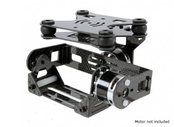 Shock Absorbing 2 Axis Brushless Gimbal for DJI Phantom - Carbon Fiber Version