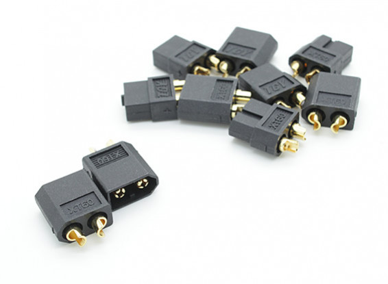 Black XT60 Male and Female Connectors (5 Pairs)