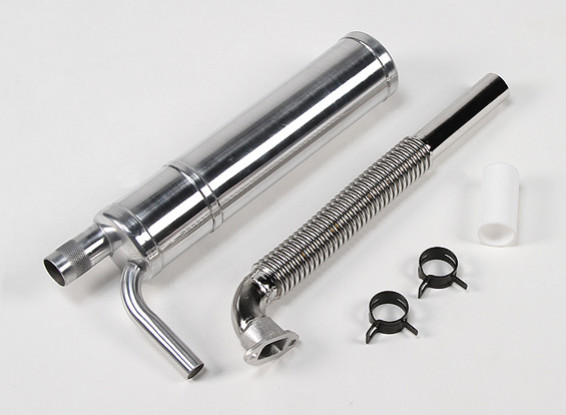 Turnigy Long Muffler with Header for 50-60cc Gas Engines