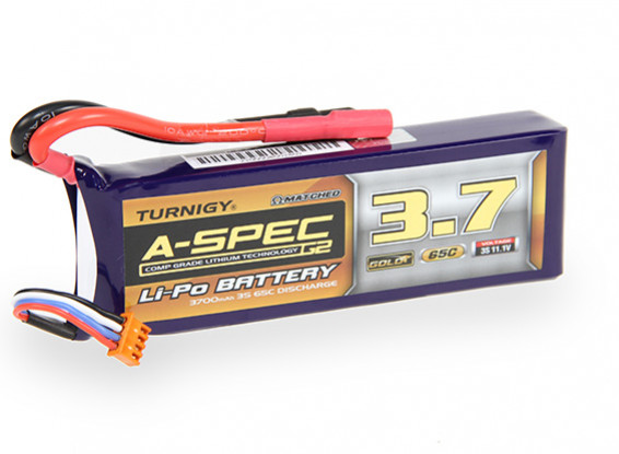 Turnigy nano-tech A-SPEC G2 3700mah 3S 65~130C Lipo Pack
