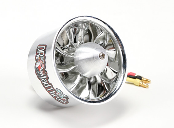 Dr. Mad Thrust 64mm 10 Blade EDF Electroplated Version 4000kv/4S