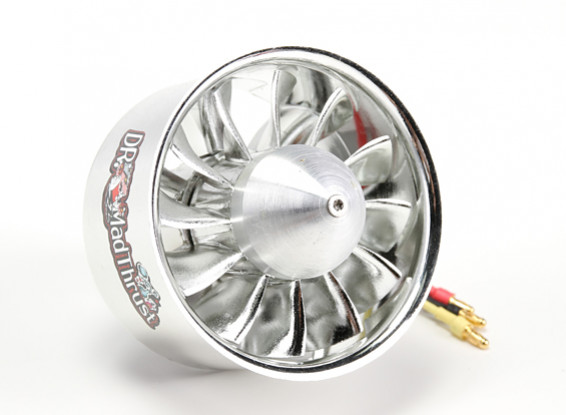 Dr. Mad Thrust 80mm 12 Blade EDF Electroplated Version 1600kv/6S