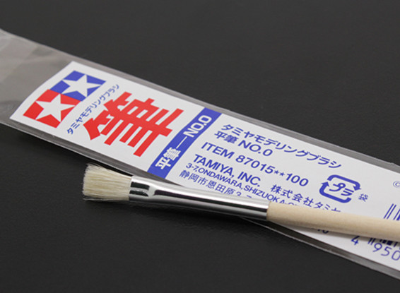 TAMIYA MODEL KIT TOOL CRAFT 87015 Flat Brush No.0 4mm for Plastic New 
