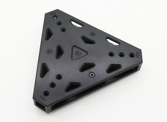 RotorBits Tri-Copter Mounting Plate (Black)