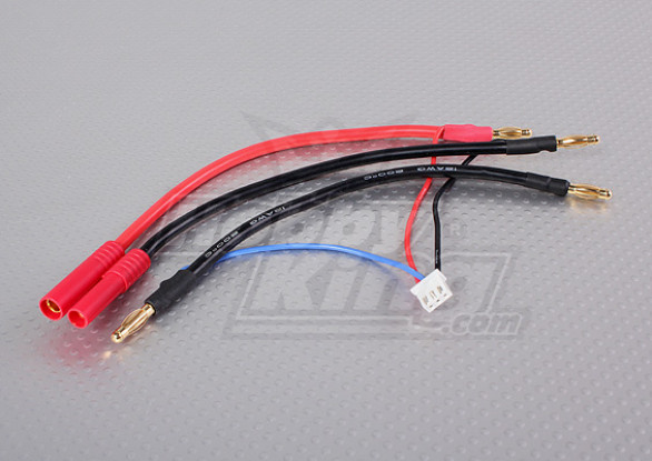 HXT-4mm Plug Harness for 2S Hardcase Saddle pack Lipoly Batteries