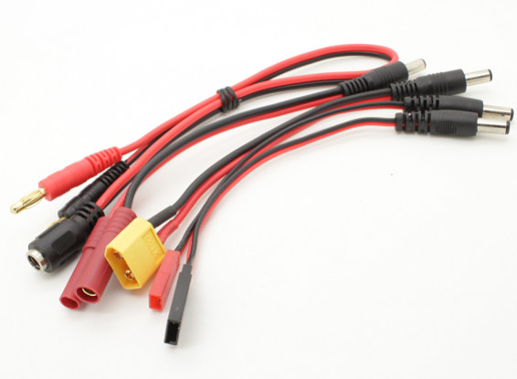 Multi-Function Charge Lead with 4mm Banana Plugs