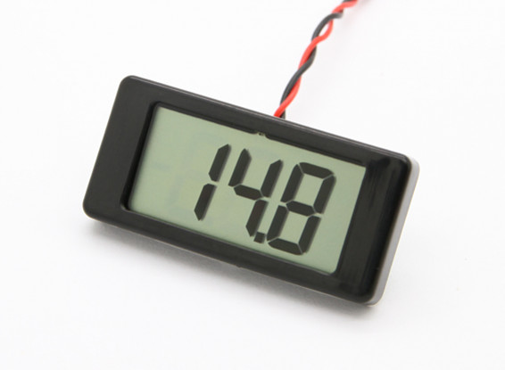 LCD Digital Panel Mount Voltmeter 4/25V