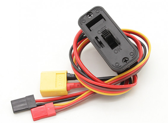 Heavy Duty Switch Harness with XT60 Input Lead, Built in Charging Socket and DSC Lead