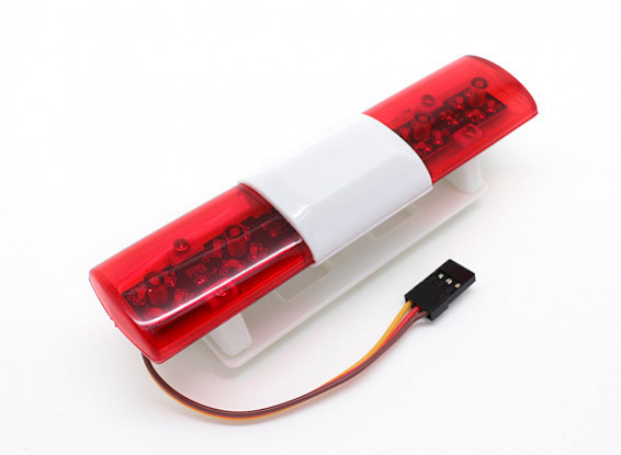 Police Car LED Lighting System Oval Style (Red)