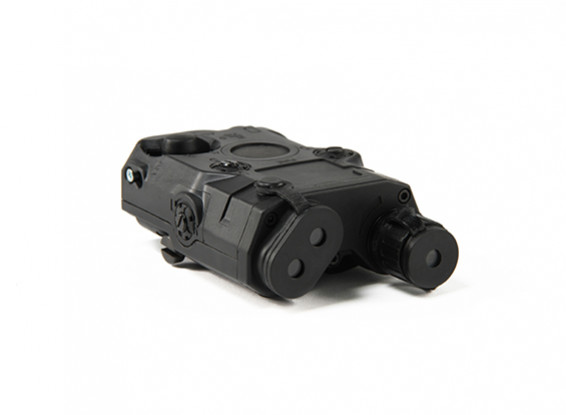 FMA  AN/PEQ-15 Style Flashlight with Green Laser (Black)