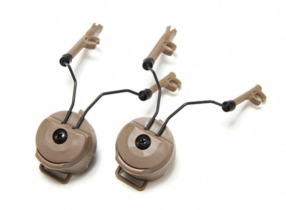 FMA Helmet Rail Adapter for Peltor headset (Dark Earth)