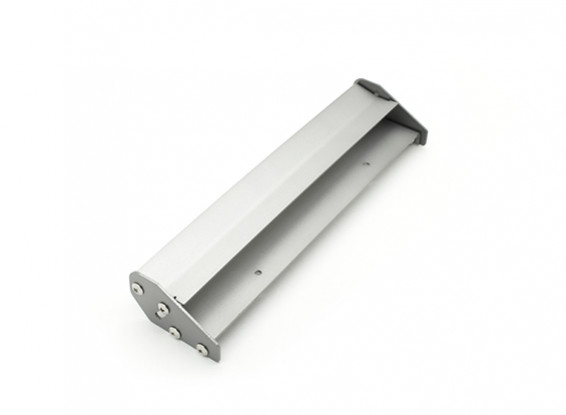 1/10 Scale Aluminum Double Rear Adjustable Wing (Gunmetal) 168 x 40mm