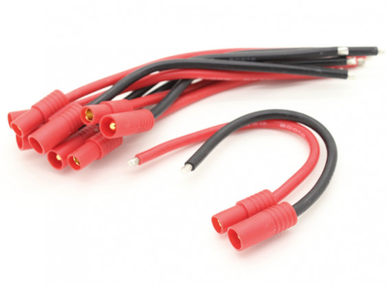 HXT 3.5mm with 14AWG Silicon Wire 10cm (ESC Side) (5pcs)