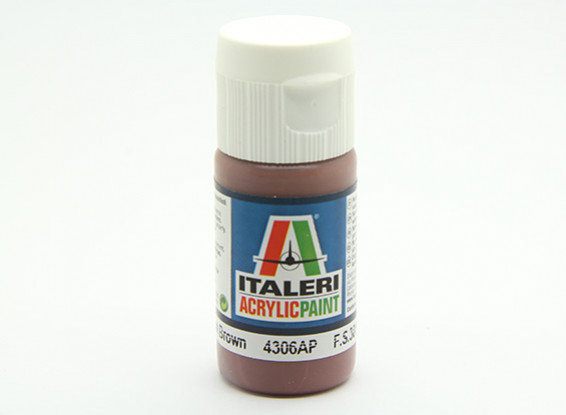 Italeri Acrylic Paint - Flat Medium Brown (4306AP)