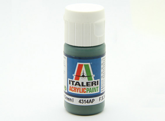 Italeri Acrylic Paint - Flat Medium Green 1 (4314AP)