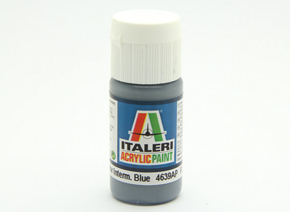 Italeri Acrylic Paint - Flat Non Specular Intermed Blue (4639AP)