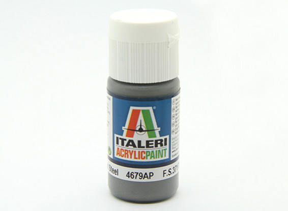 Italeri Acrylic Paint - Metal Flat Steel (4679AP)