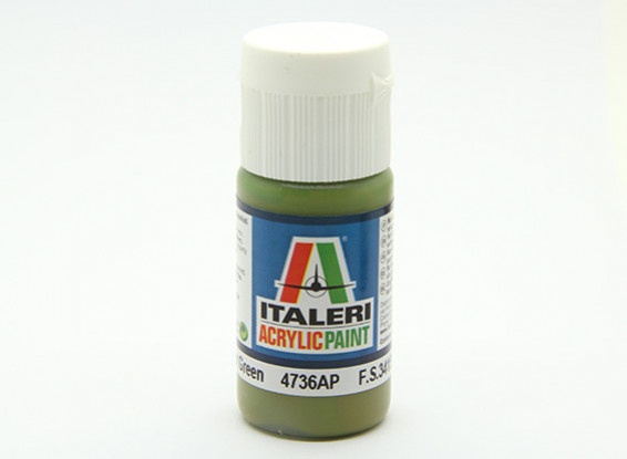 Italeri Acrylic Paint - Flat Interior Green (4736AP)