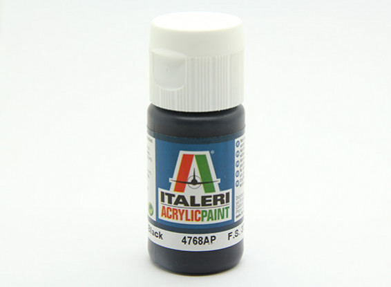 Italeri Acrylic Paint - Flat Black (4768AP)
