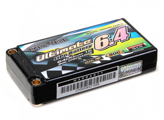 Turnigy nano-tech Ultimate 6400mah 1S2P 90C Hardcase Pack (ROAR & BRCA Approved)