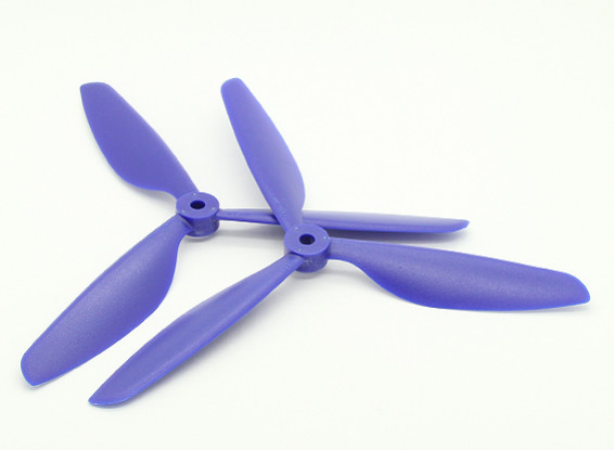 Hobbyking 3-Blade 9x4.5 Propeller Blue Std & Reverse Rotation (2pcs)