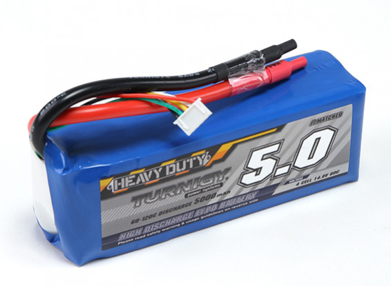 Turnigy Heavy Duty 5000mAh 4S 60C Lipo Pack