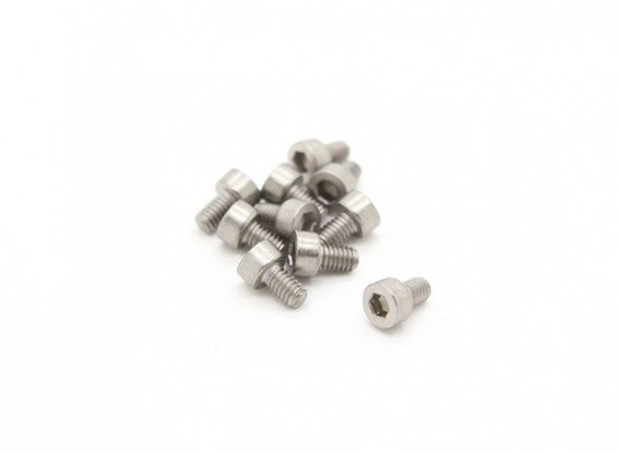 Titanium M2.5 x 4 Sockethead Hex Screw (10pcs/bag)
