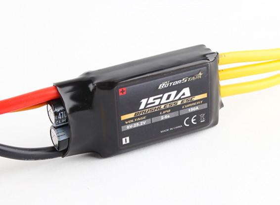 RotorStar 150A (2~6S) SBEC Brushless Speed Controller