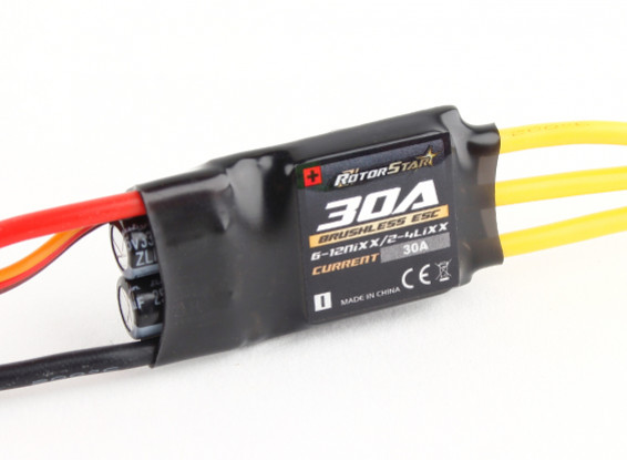 RotorStar 30A (2~4S) SBEC Brushless Speed Controller
