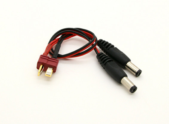 T Connector to 2 x DC Jack Converter (1pc)