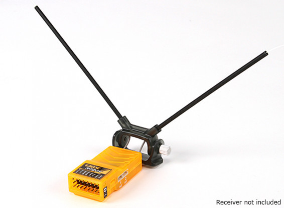 HobbyKing™ Adjustable Receiver Antenna Mount Dual 45deg (2 Pack)