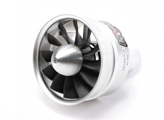 Dr. Mad Thrust 90mm 12 Blade Alloy EDF 1400kv - 2500w (6S) (Counter Rotating)