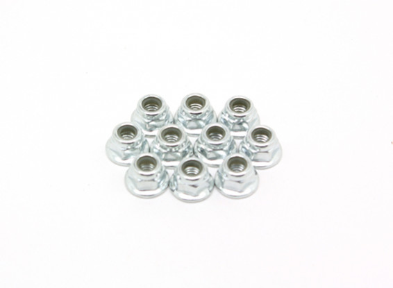 M4 Flange Nylock Nut (10pcs) - BSR Racing BZ-222 1/10 2WD Racing Buggy