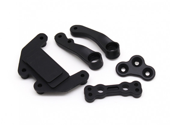 Steering Connection Plate and Rocker Arm - BSR Racing BZ-222 1/10 2WD Racing Buggy