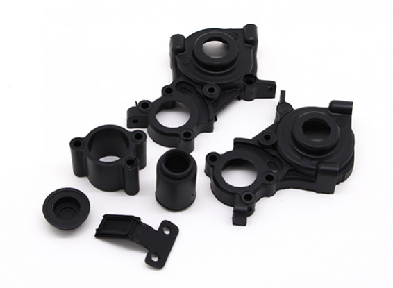 Gearbox Housing, Seal Cover, Connecting Seats A & B - BSR Racing BZ-222 1/10 2WD Racing Buggy