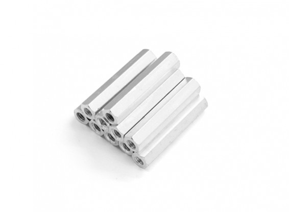 Lightweight Aluminum Hex Section Spacer M3 x 26mm (10pcs/set)