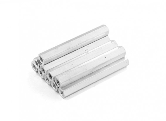 Lightweight Aluminum Hex Section Spacer M3 x 37mm (10pcs/set)