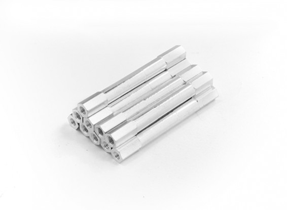 Lightweight Aluminum Round Section Spacer M3 x 45mm (10pcs/set)