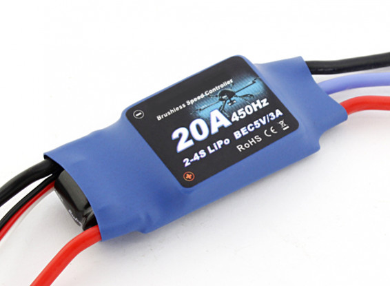 Flycolor 20 Amp Multi-rotor ESC 2~4S with BEC