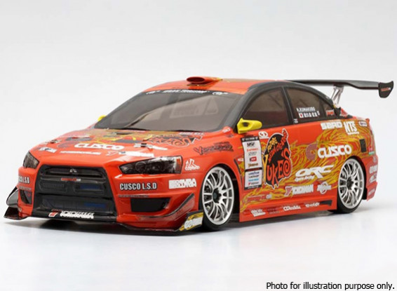 Yokomo 1/10th Drift Body Yuke's Cusco Lancer EVO X Clear Body Set