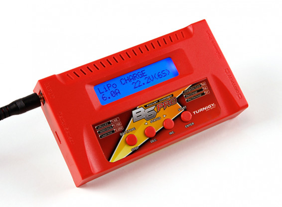 Turnigy B6 PRO 50W 6A Balance Charger (Red)